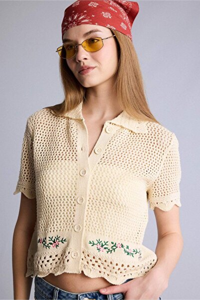 DeFacto Πλεκτό πουκάμισο με γιακά πόλο κανονικής εφαρμογής H6488AX26SM