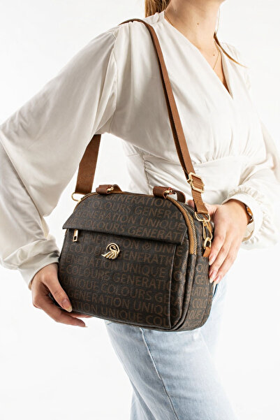 MILANOFOX Γυναικεία δερμάτινη τσάντα χιαστί με φερμουάρ, πολλαπλών θέσεων, με...