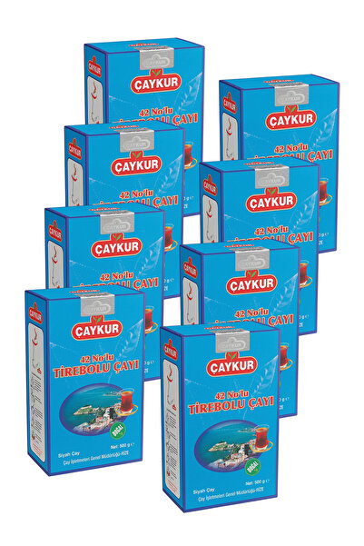 Çaykur شاي تيربيلو رقم 42 500 جرام. حزمة من ثمانية قطع