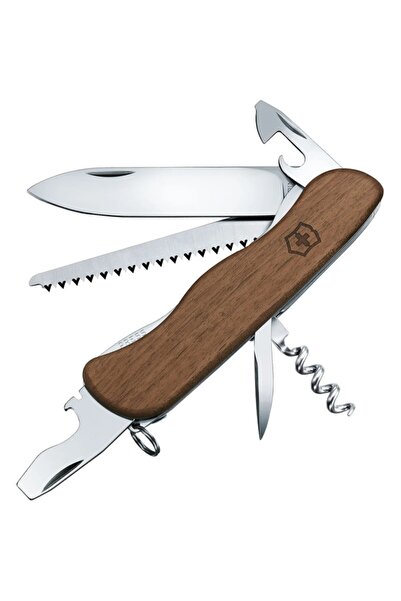 Victorinox Forester 0.8361.63, 10 λειτουργίες, ξύλινη λαβή, καφέ