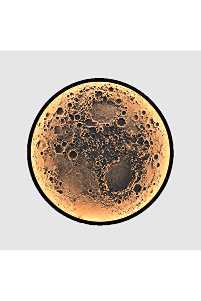 LUXXO Φωτιστικό τοίχου Σελήνη, 20W, θερμό φως, 3000K, Δ. 50εκ.