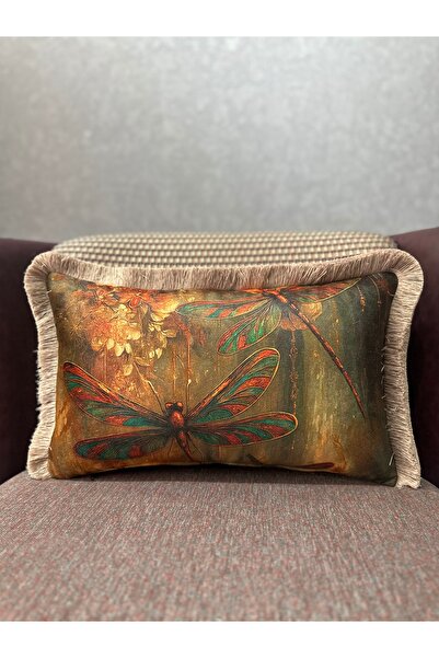 Fabricland Robin-9402 Πολύχρωμη Εισαγόμενη Μεταξωτή Βελούδινη Μαξιλαροθήκη με...