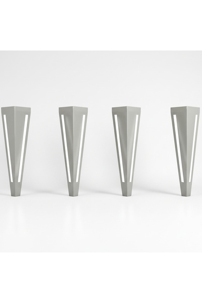 UYART HOME Uyart S10 Blade Gray Metal Table Leg – Modern Striped Design – 72 cm