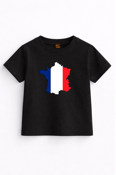 Rabona Fashion France Ruh - France Map Flag Kids T-Shirt