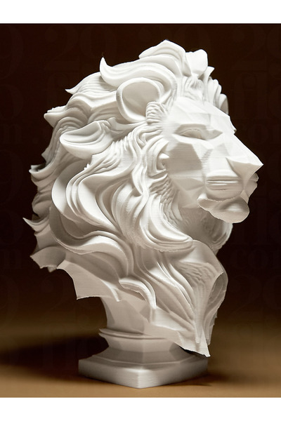 hivhestın Zarif Aslan Heykeli - Modern Dekoratif Masaüstü Biblo 15 cm boy