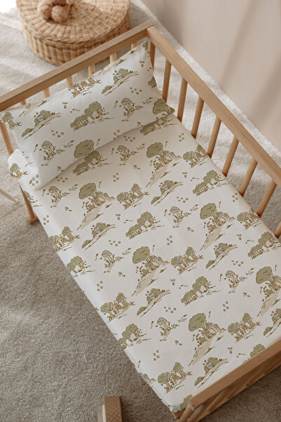 TBA COLLECTION Σετ Ελαστικά Σεντόνια για Μωρά - Tiny Forest