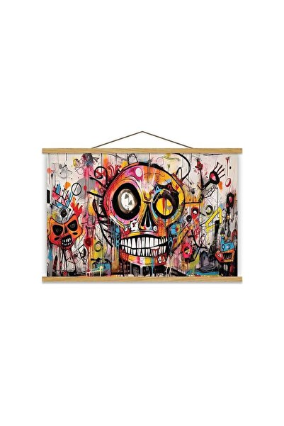 OEM Tablou decorativ Re-Bloom, pânză/lemn, multicolor, 50 x 70 cm