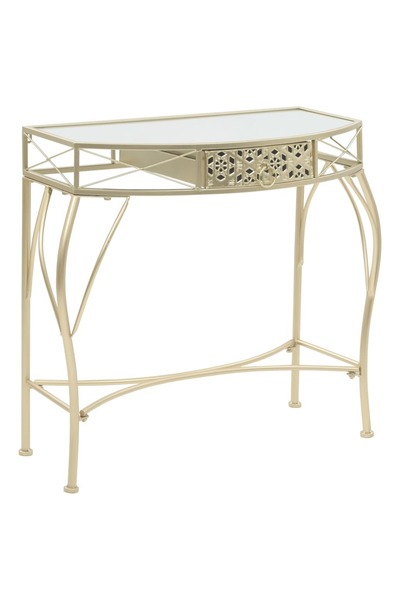 vidaxl Βοηθητικό Τραπέζι Γαλλικό Χρυσό 82 x 39 x 76 εκ, Μεταλλικό