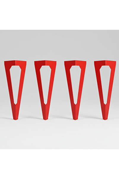UYART HOME Uyart S14 Axis Red Metal Table Leg – Minimal Modern Design – 72 cm