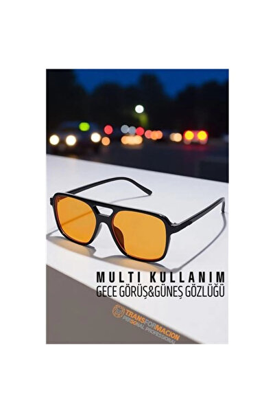 Belle Fusion Mey İthalat® Gece Sürüş Görüş Parlama Önleyici Gece Gözlüğü Sis ...