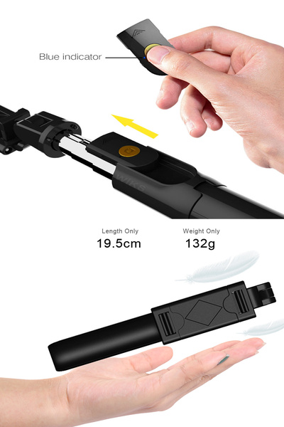 wiks Selfie Çubuğu Tripod Bluetooth Tripot Telefon Tripod Kumandalı Tripod Selfie Çubuğu
