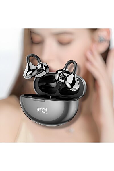 pukotech Kulaklık Klips Kulaklık Gürültü Önleme Open Ear Bluetooth Kulaklık Y...