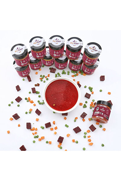 Pet Chef Fresh Gourmet Pöç Etli Pancarlı Çorba Tarif 12'li Set (Kediler için)