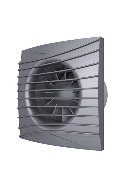 AYAS 100 mm (10 cm) Sessiz Klapeli Banyo Fanı (SILENT DARK METAL 4C)