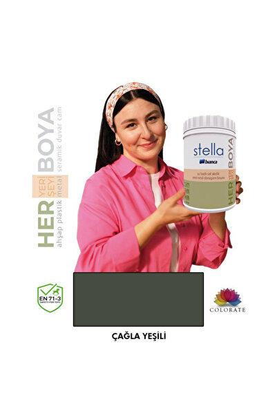 Bianca Stella Serisi Yeni Nesil Yüzey Dönüşüm Boyası - Çağla Yeşili