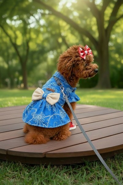 PATİLİNKA Cat-Dog 100% Cotton Muslin Summer Dress - Shirt - Gilet - T-Shirt - Clothing