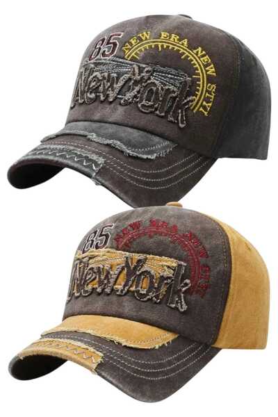 Mood Agenda Unisex Vintage 85 New York Κεντημένο Ρυθμιζόμενο Καπέλο Μπέιζμπολ...
