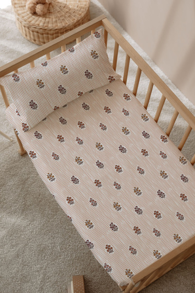 TBA COLLECTION Σετ Ελαστικά Σεντόνια για Μωρά - Botanic Lines