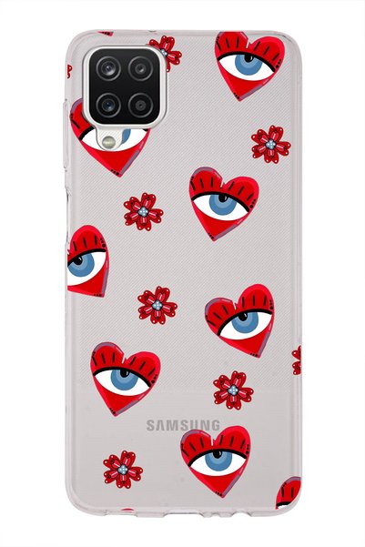 FLAMENKO Samsung Galaxy A22 / M22 / M32 Compatible Transparent Phone Case wit...