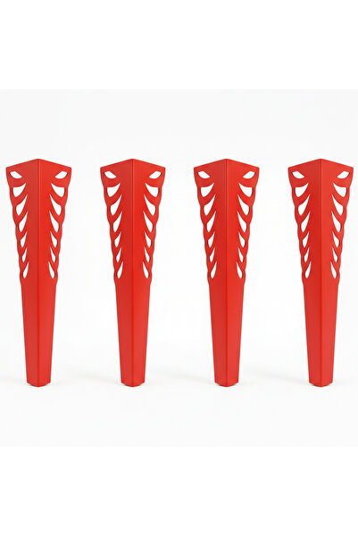 UYART HOME Uyart S7 Wing Red Metal Table Leg – Decorative Wing Pattern Design...
