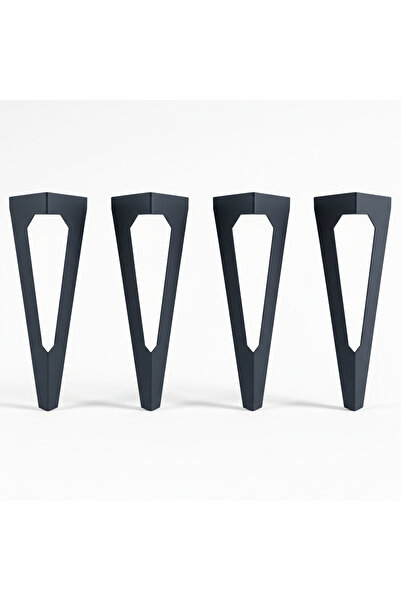 UYART HOME Uyart S14 Axis Anthracite Metal Table Leg – Minimal Modern Design ...