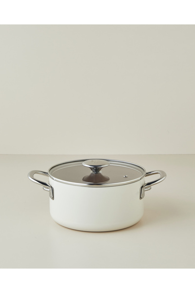 English Home Prego CeraWell Derin Tencere 24 cm Krem - Kahve