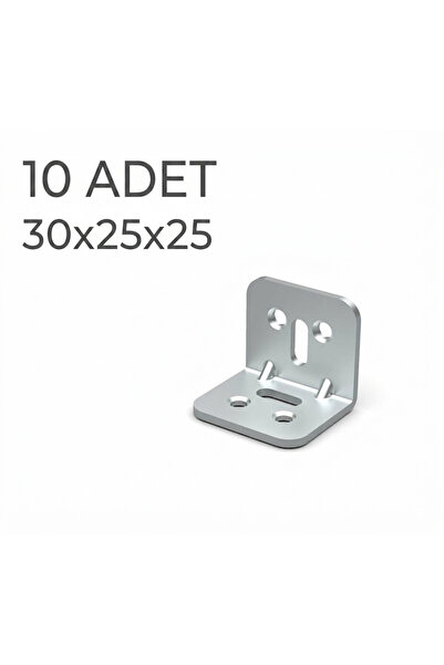 BAŞKAN YAPI HIRDAVAT L Demir Gönye Köşebent 30x25x25mm Mobilya Dolap Raf Masa...