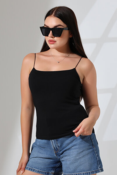 ModaPlaza Women's Double Layer Lycra Undershirt with Elastic Rope Straps 21563