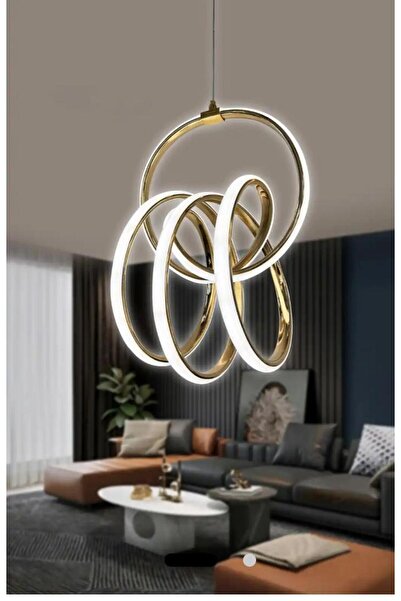 Akgül Asel Halkalı Gold Avize