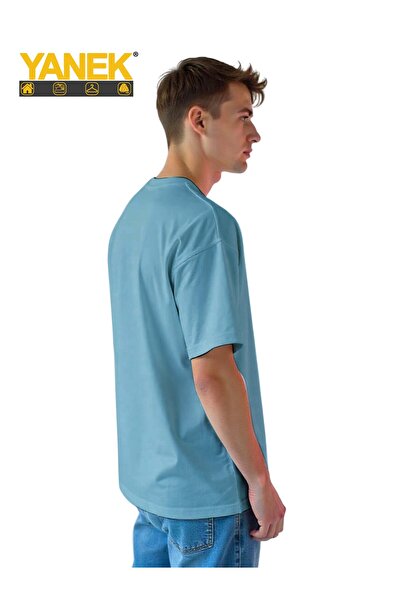 YANEK Oversized T-Shirt for Men – Relaxed Fit Cotton Tee, Streetwear Casual Graphic Shirt