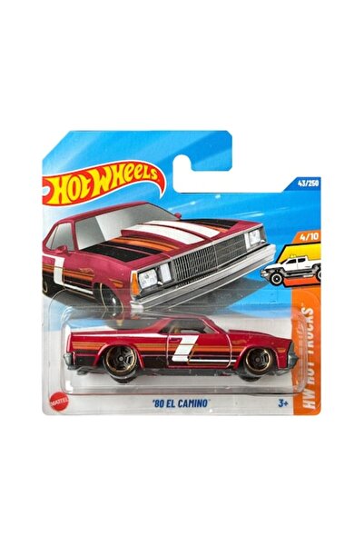 HOT WHEELS Μεταλλικό Αυτοκίνητο, '80 El Camino, 1:64, Κόκκινο