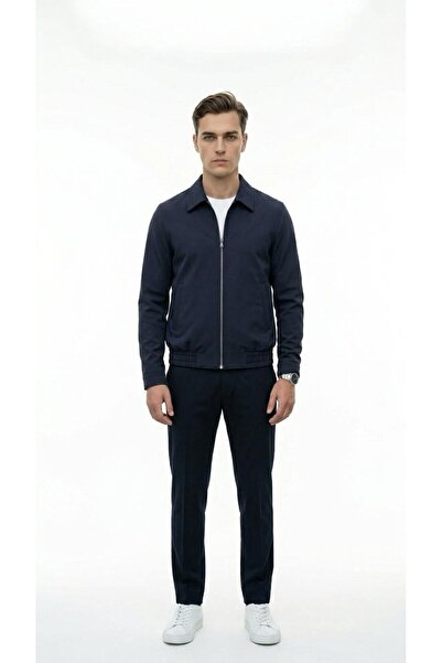 Plus Scorpion Men's Slim Fit Bomber Zipper Coat Jacket Flexible Fabric Daily ...