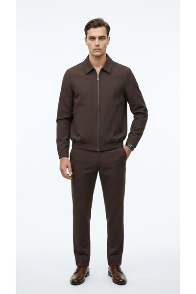 Plus Scorpion Men's Slim Fit Bomber Zipper Coat Jacket Flexible Fabric Daily ...