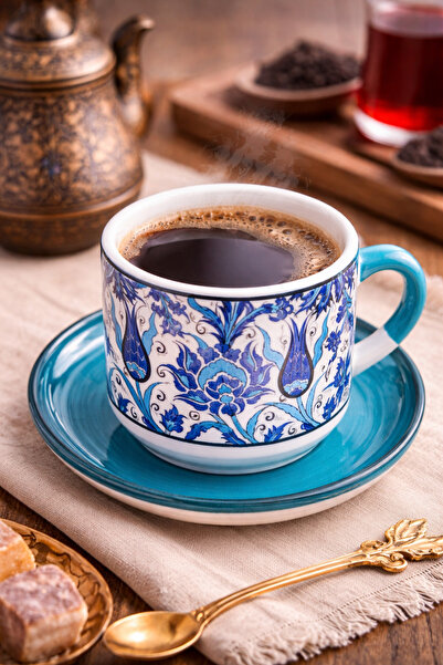 MUGUSA HEDİYELİK Handmade Chinese Patterned Plate-Mounted Mug / Tea & Filter ...