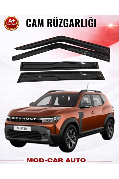 MODxAUTO RENAULT DUSTER 2024+ ARACA ÖZEL PİANO BLACK CAM RÜZGARLIĞI A+