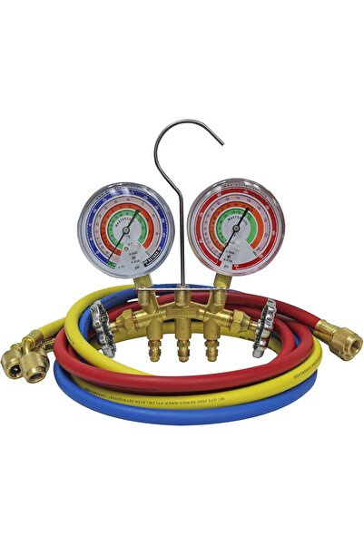 MASTERCOOL 59161 Brass R410A, R22, R404A Manifold Gauge Set
