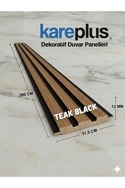TR MDF LAMBİRİ TEAK BLACK