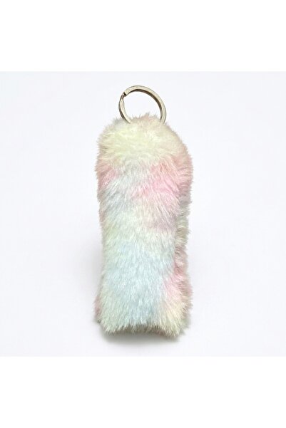 Oto Aksesuarcım Μαλακό βελούδινο γούνινο στολίδι τσάντας με μπρελόκ σε σχήμα ...