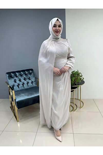 Medstil Taş İşlemeli Şifon Abiye