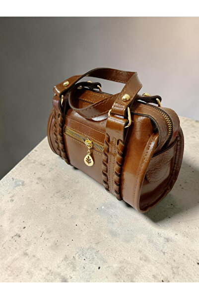 Dilora Premium Kalite Omuz ve El Çantası - Örgü Detaylı Vintage Çantalar - Ka...