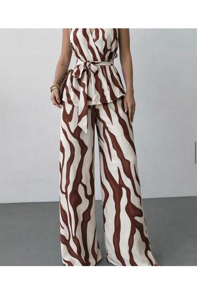 Get Crazy Σετ με σχέδια από βαμβακερό ύφασμα Vis – Κομψό σετ δύο τεμαχίων – Π...