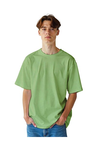YANEK Oversized T-Shirt for Men – Relaxed Fit Cotton Tee, Streetwear Casual G...