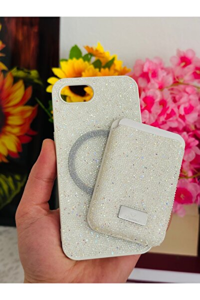 CaseHub (2’si 1 ARADA) iPhone 16E / 17E Taşlı Kılıf Magsafe Uyumlu Cüzdanlı K...