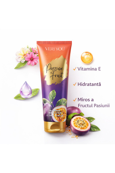 veri you Κρέμα Σώματος με Φρούτο του Πάθους 250ml – Ενυδατική, με Βιταμίνη Ε,...