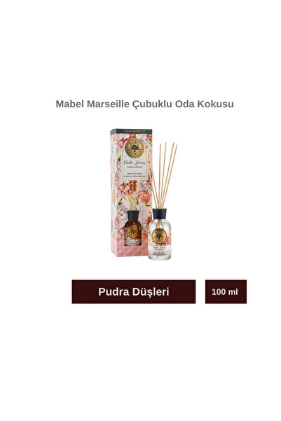 Mabel Marseille Pudra Düşleri Çubuklu Oda Kokusu 100 ml