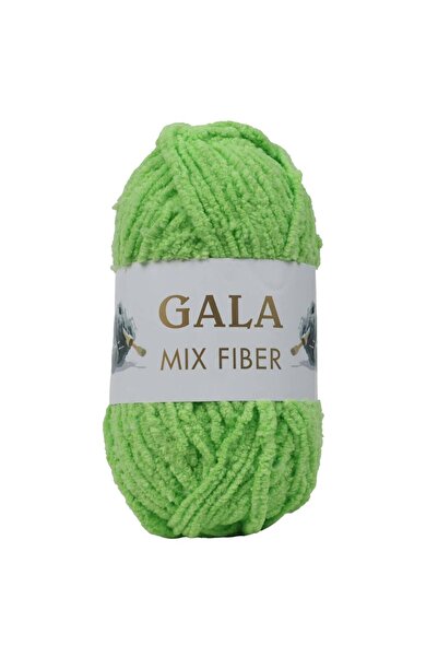 Gala Mix Export Surplus Velvet Towel Thread - Νέον Πράσινο