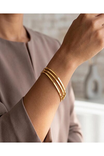 LİYONA JEWELLERY Ajda Bilezik 3'lü Set