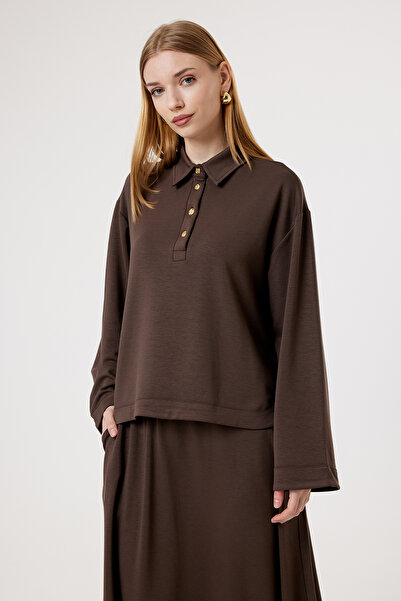 Suede Style 6405 - Κομψό, άνετο, πλεκτό, μοντέρνο ύφασμα, φαρδύ γυναικείο σετ...