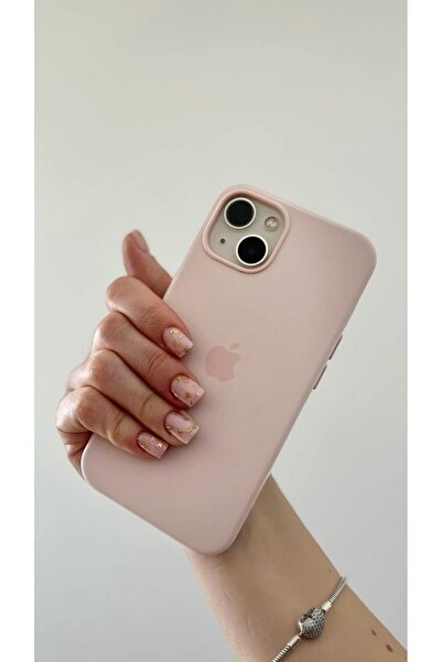 MELIFLIO iPhone 15 Uyumlu Içi Kadife Lansman Premium Kılıf - Kum Pembe