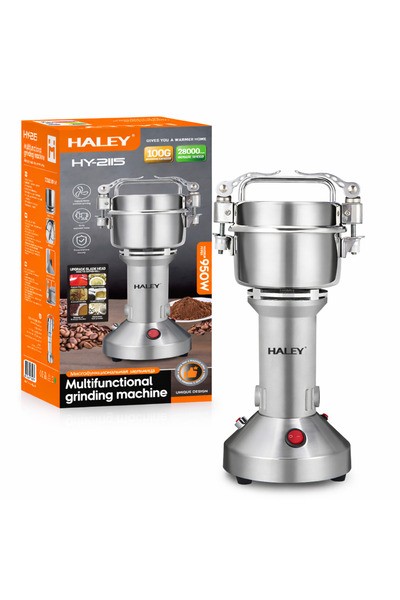 HALEY Πολυλειτουργικός Ηλεκτρικός Μύλος HY-2115, 950 W, 100 g, 28.000 ΣΑΛ – γ...